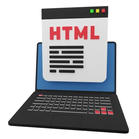 Codage HTML  3D Icon