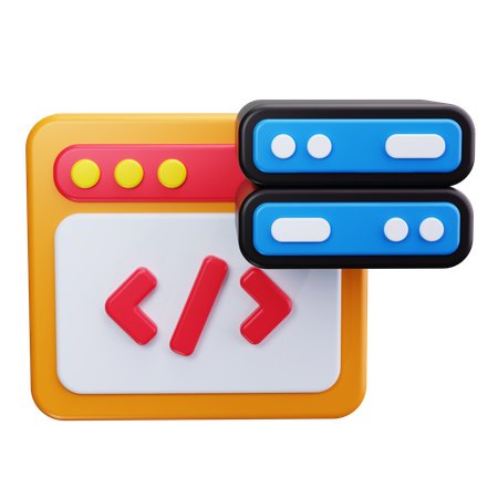 Codage Web  3D Icon