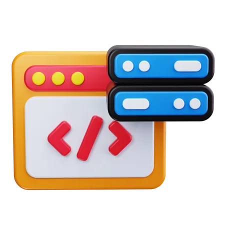 Codage Web  3D Icon