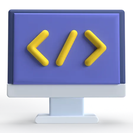 Code  3D Icon