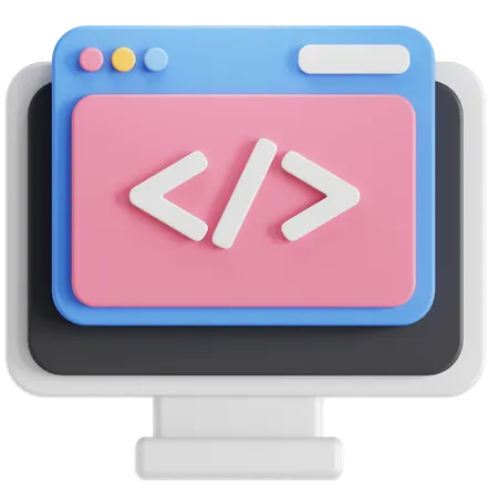 Code Programming Language 3D Icon