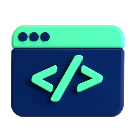 Code  3D Icon