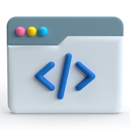 Code  3D Icon