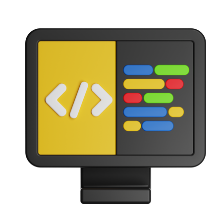 Code  3D Icon