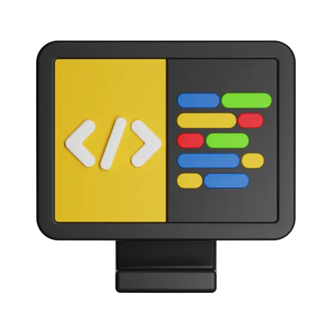 Code  3D Icon