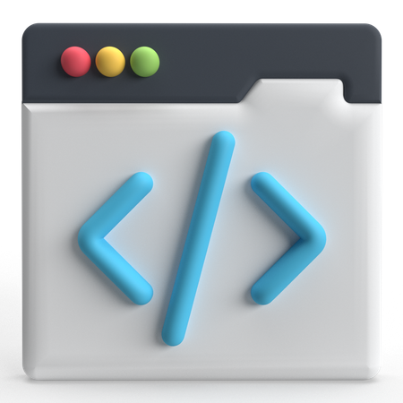 Code  3D Icon