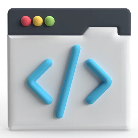 Code  3D Icon