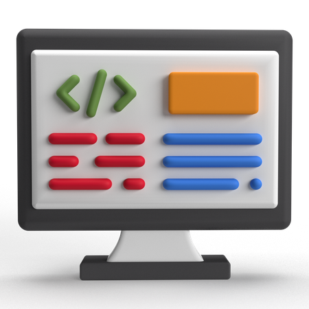 Code  3D Icon