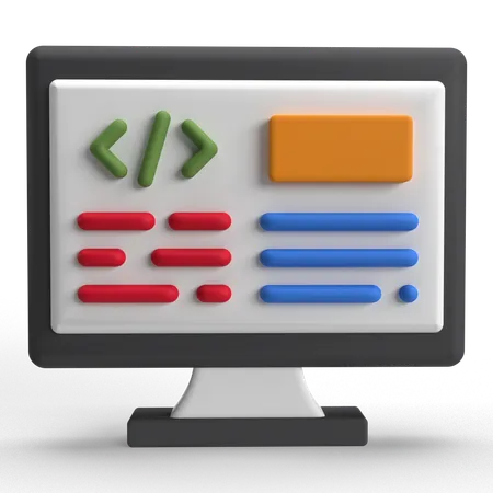 Code  3D Icon