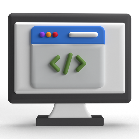 Code  3D Icon