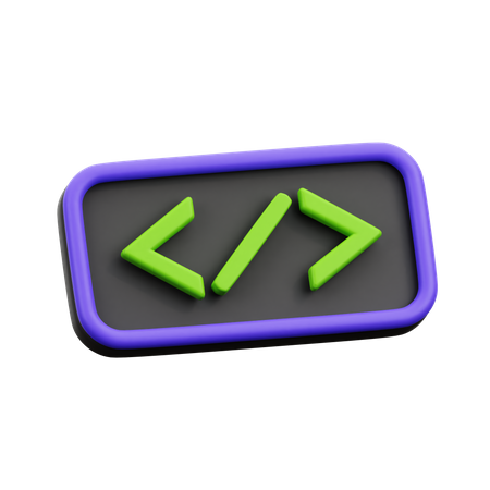 Code  3D Icon