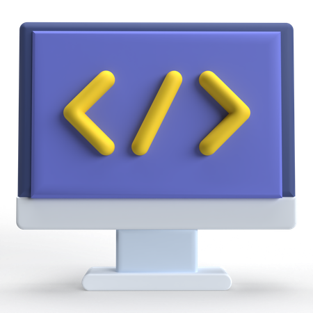 Code  3D Icon