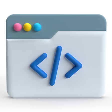 Code  3D Icon