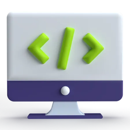 Code  3D Icon