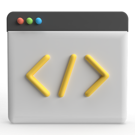 Code  3D Icon