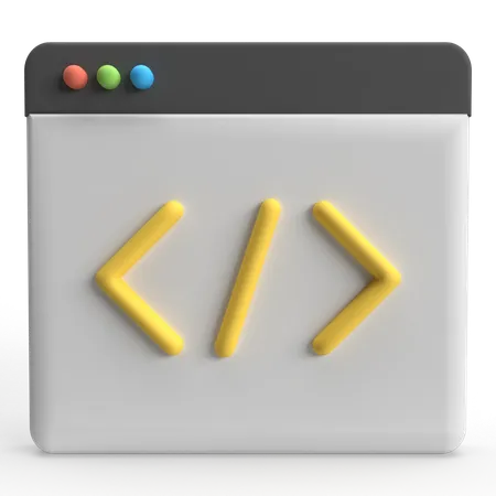 Code  3D Icon