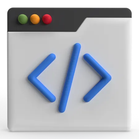 Code  3D Icon