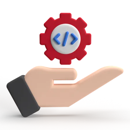 Code  3D Icon