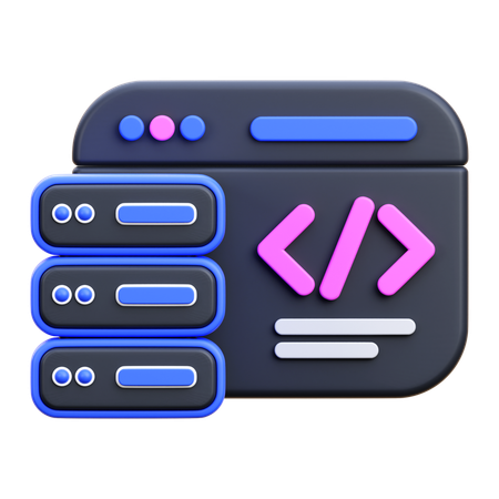 Code  3D Icon