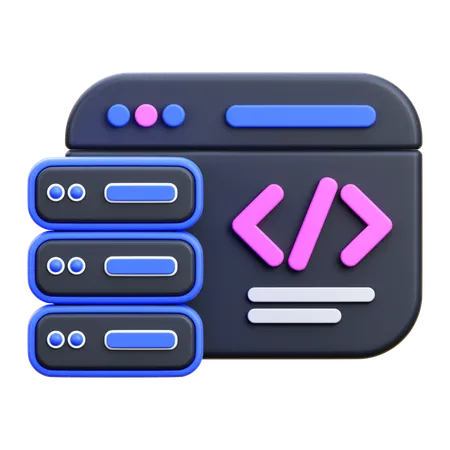 Code  3D Icon