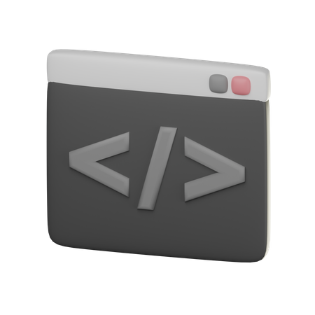 Code  3D Icon