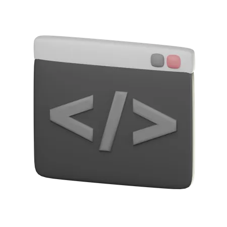 Code  3D Icon