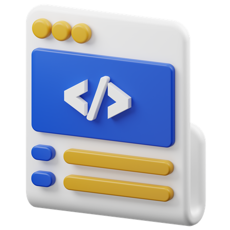 Code  3D Icon