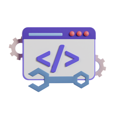 Code  3D Icon