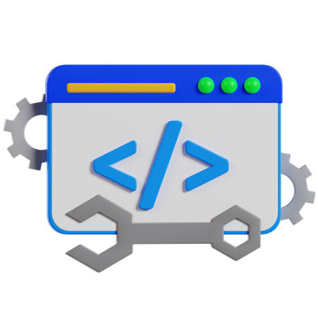 Code  3D Icon