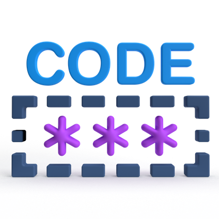 Code  3D Icon