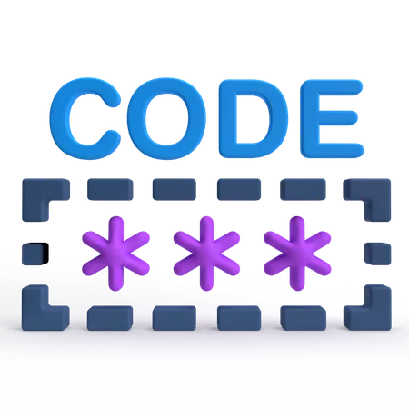 Code  3D Icon