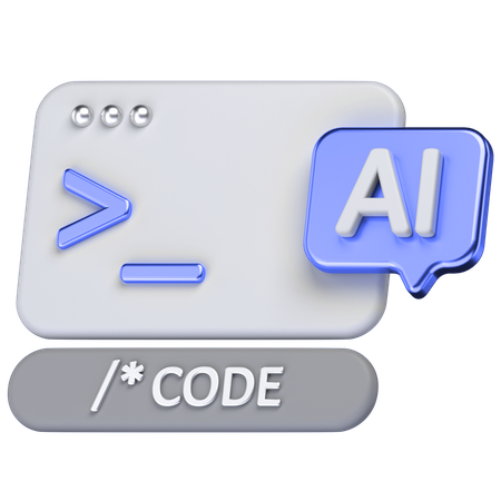 Code  3D Icon