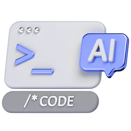 Code  3D Icon