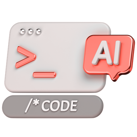 Code  3D Icon