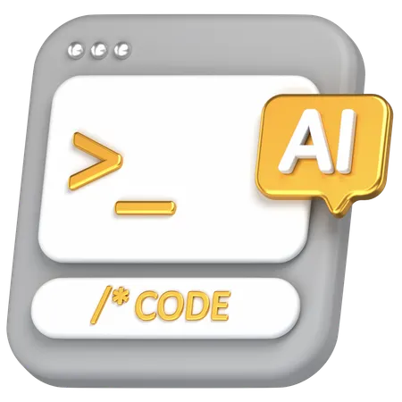 Code  3D Icon