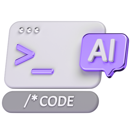 Code  3D Icon