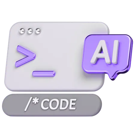 Code  3D Icon