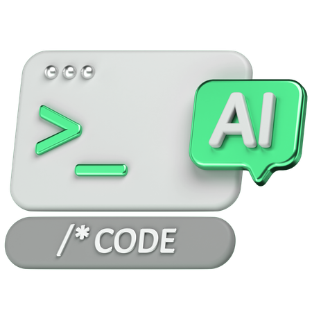 Code  3D Icon