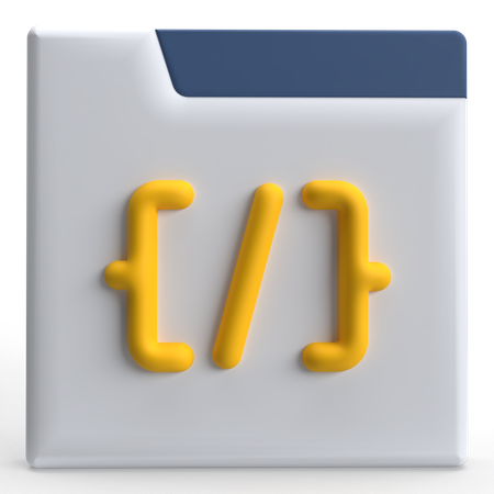 Code  3D Icon