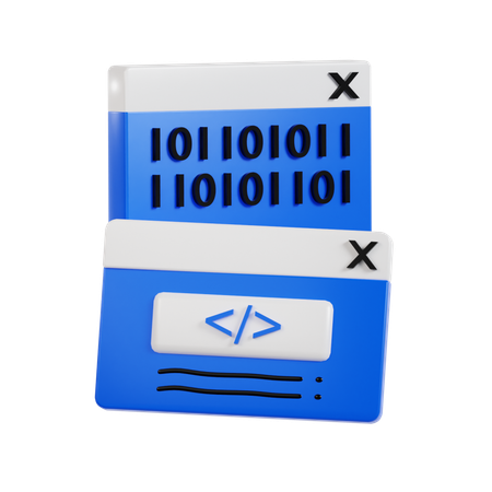 Code  3D Icon