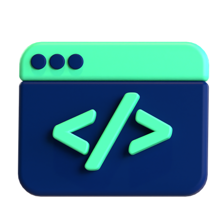 Code  3D Icon