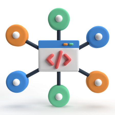Code  3D Icon
