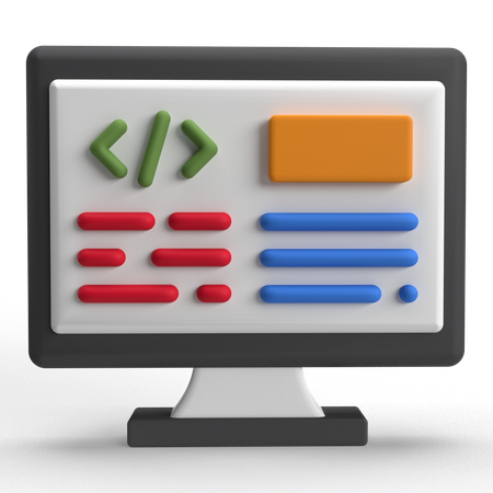 Code  3D Icon