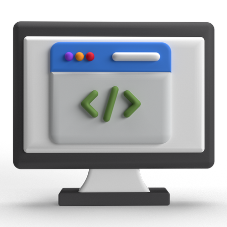 Code  3D Icon