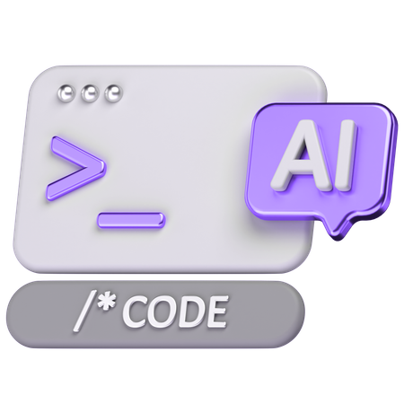 Code  3D Icon