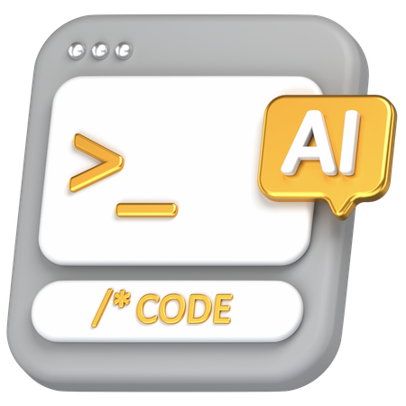 Code  3D Icon