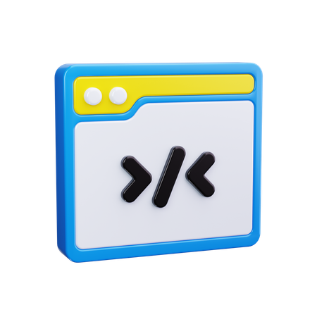 Code  3D Icon