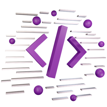 Code  3D Icon