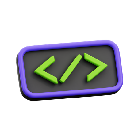 Code  3D Icon