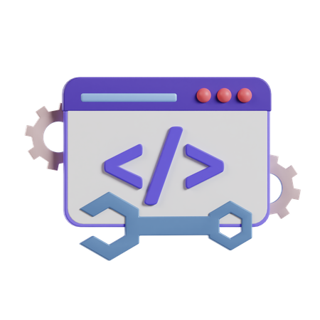 Code  3D Icon